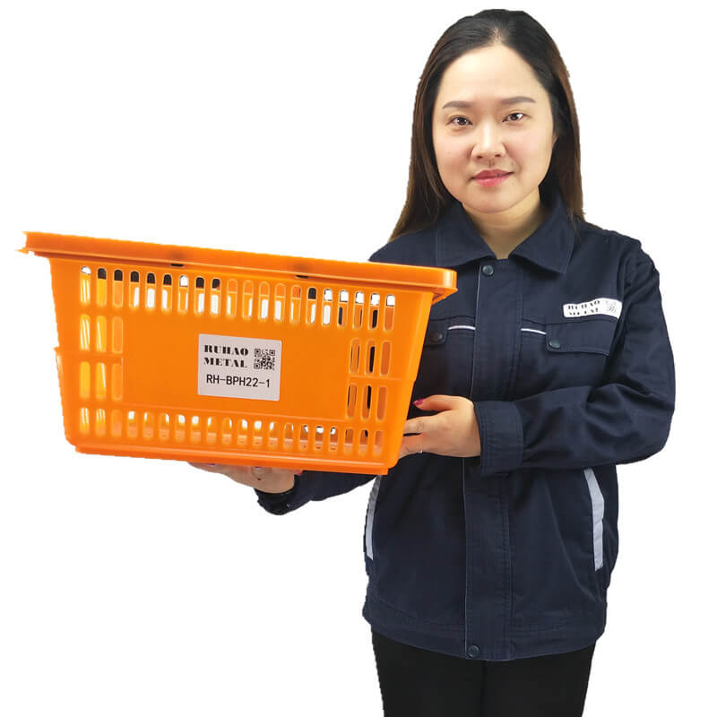 RH-BPH22-1 22L Plastic Shopping Basket With Two Plastic Handles