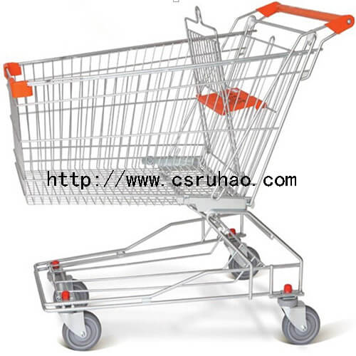 RH-SA125 125L 5''PU Wheel Unfolding Shopping Cart