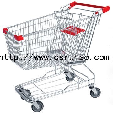 RH-SA060 4'' PVC Wheel Unfolding 60L Shopping Cart